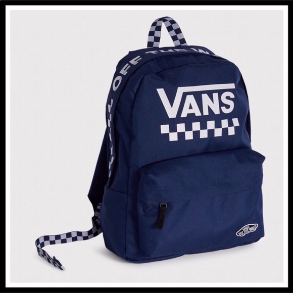 VANS LOGO SKATER LARGE CAMPUS TRAVEL BACKPACK - Picture 3 of 8
